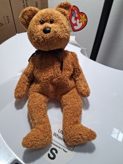 Ty Beanie Baby fuzz a brown bear vintage retired highly sought after