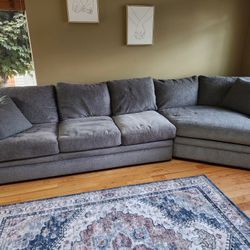 Large 2-Section Sofa with Cuddler