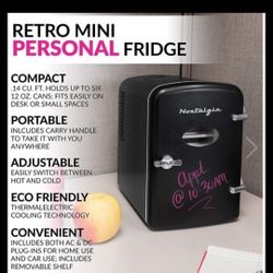 Retro Style Mini Fridge