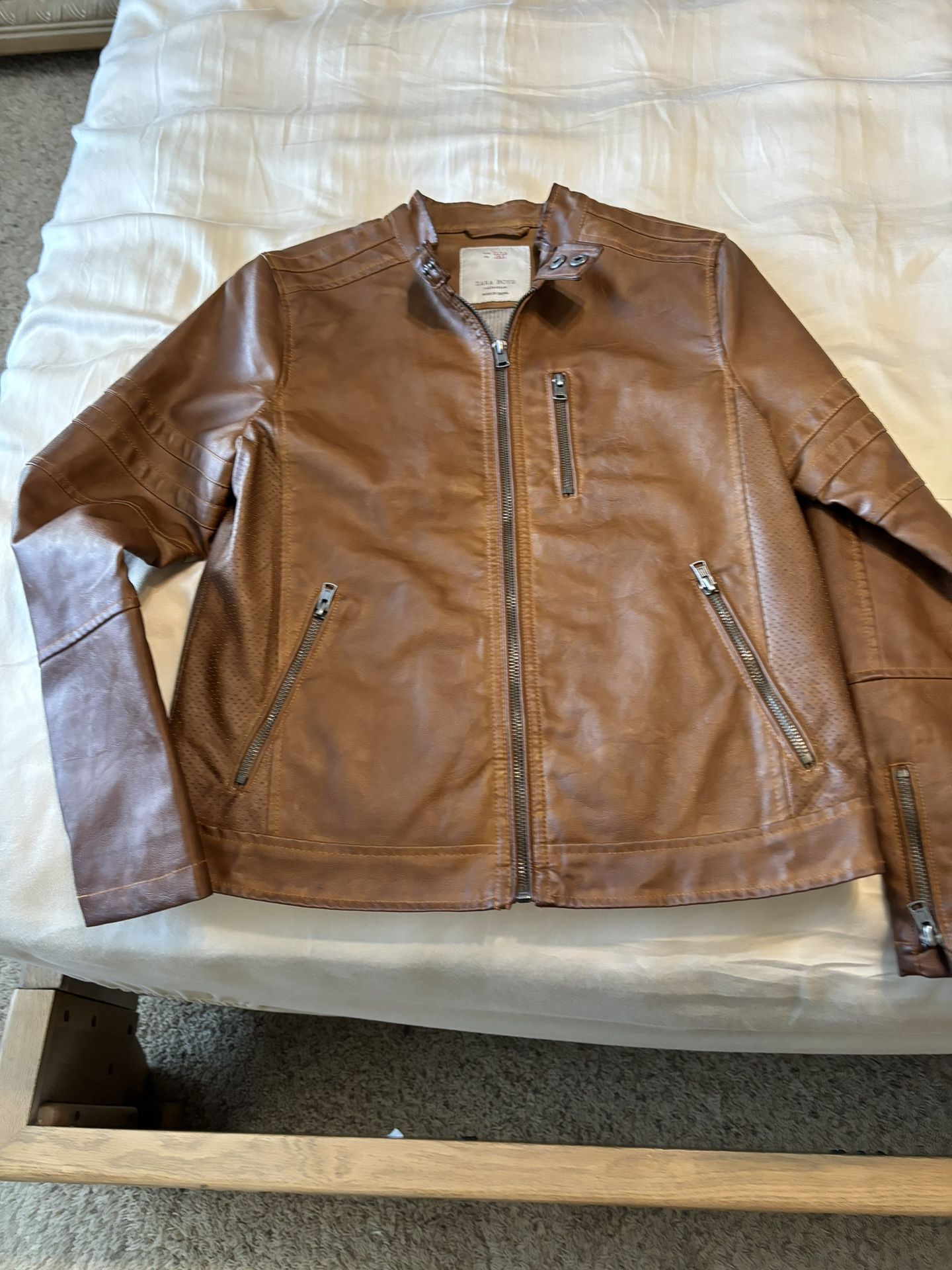 Zara Boys Faux Leather Jacket