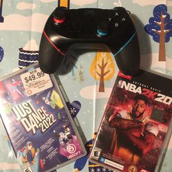 Nintendo Switch Games And Wireless Controller