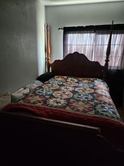 Queen bed frame with mattress if you want it for free