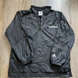 Y2K Adidas Quarter Zip Pullover Windbreaker Jacket 