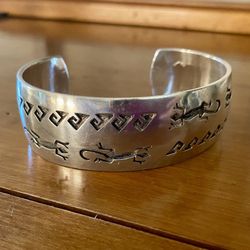 Vintage Sterling Silver Overlay Bracelet size 7 1/4”