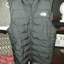 North Face Black Puffer Vest Jacket