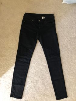 H&M Black Super Skinny Low Waist Denim Size 28/32