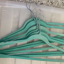Turquoise Clothes Hangers 