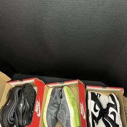 Lot Of 3 Nike Air Max 97  And 2 Nike Dunk Low  All Size 4y 