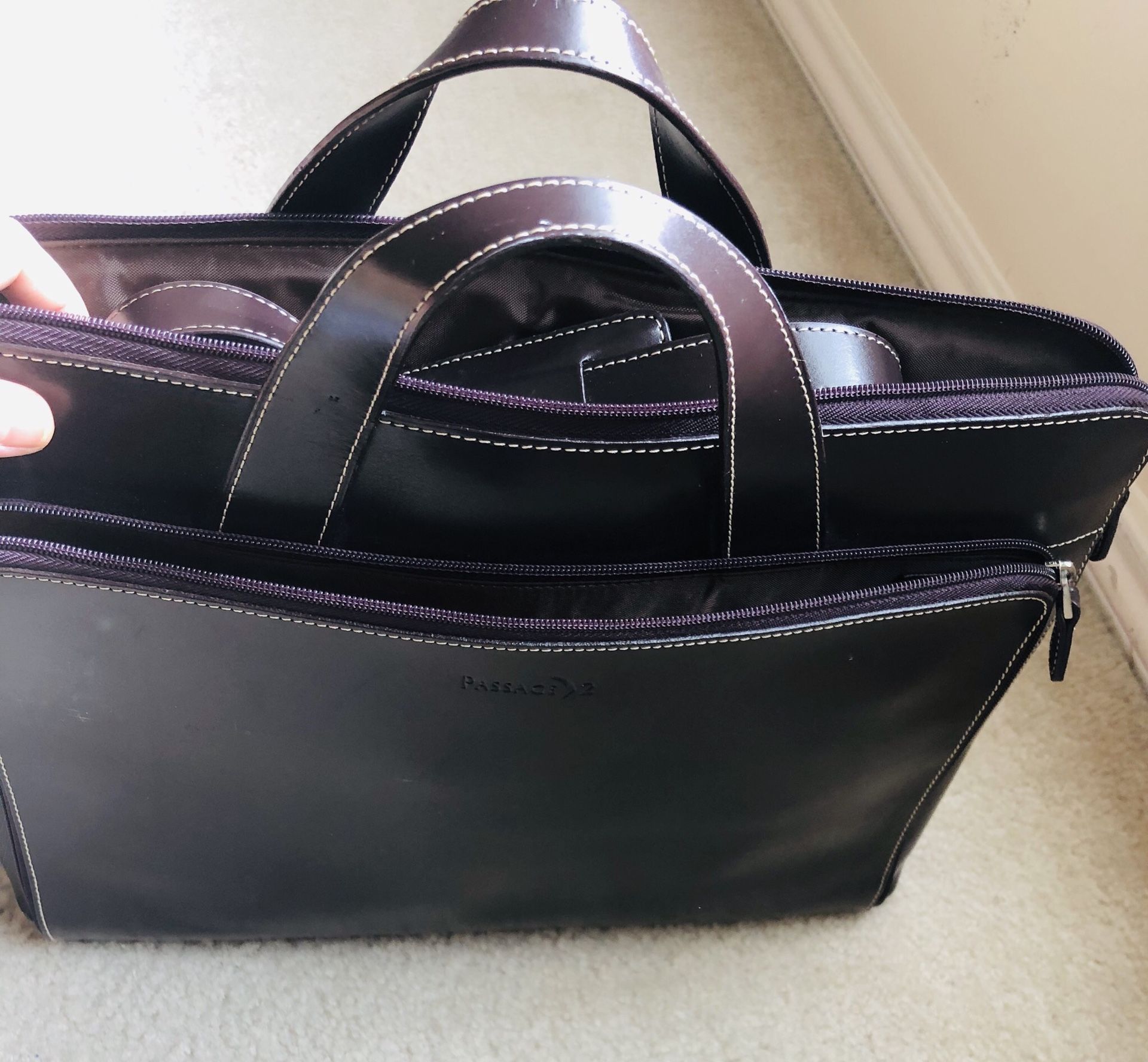 Women Leather computer π» bag !