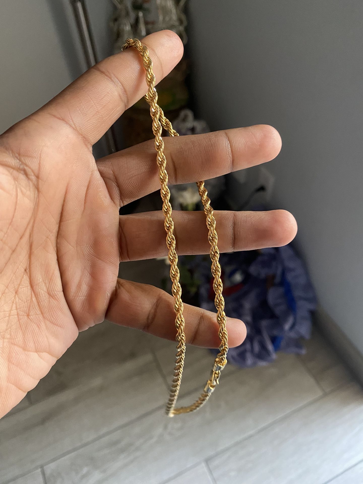 14k Gold Rope Chain
