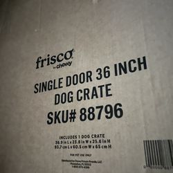 Single Door Wire Dog Crate. 
