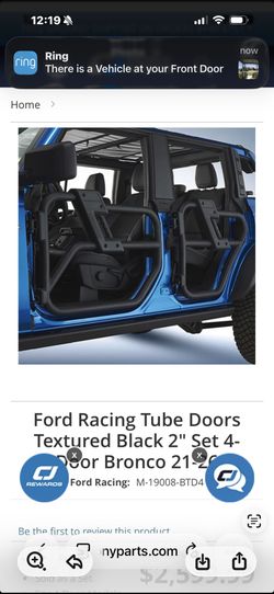 Brand New In Box Ford Four Door Tube Doors