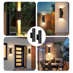 4 pack modern cylinder Outdoor light