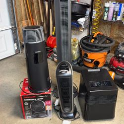 Oscillating Heaters And 1 Tall Fan Various Brands 
