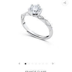 Rosalind Mossanite Ring 0.85