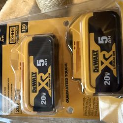 PRICE IS PER PACK. Two Brand New Two Packs Of DEWALT Batteries 