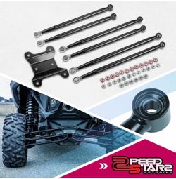 6Pcs 64" Body Rear Upper Lower Radius Arms Set for 17-21 Can-Am Maverick X3