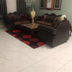 sofa set with table