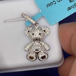 Moissanite Bear Pendant
