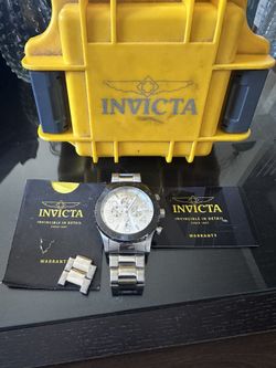 Men’s Specialty Chronograph Silver Tone Invicta watch 