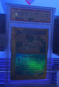 2003 POKEMON SKYRIDGE #95 SEEL-REVERSE FOIL PSA 8