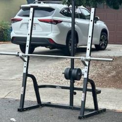 Rockfit Squat Rack With 45lb Bar