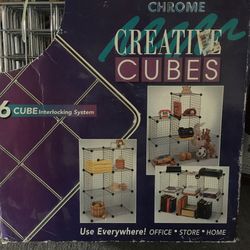 Creative Chrome Storage Cubes/Shelves 