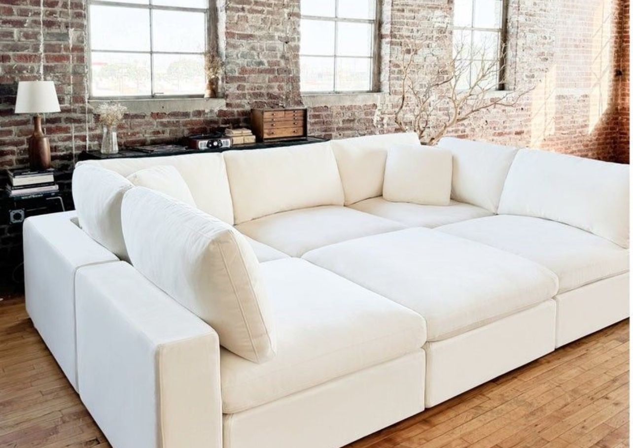 NIXON Cloud Sectional Sofa 6 Segments New Pet Friendly Washable Stain Resistant