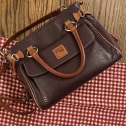 Dooney & Bourke Grape Pebble Leather Satchel 