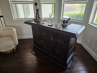 62" Solid wood bar