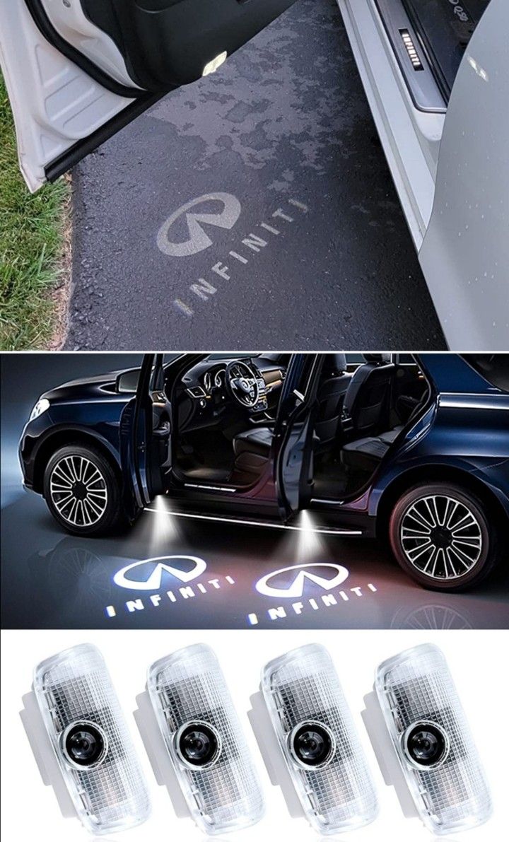 2 New LED Infiniti Puddle Projector Lights Plug & Play SHIPPING AVAILABLE
