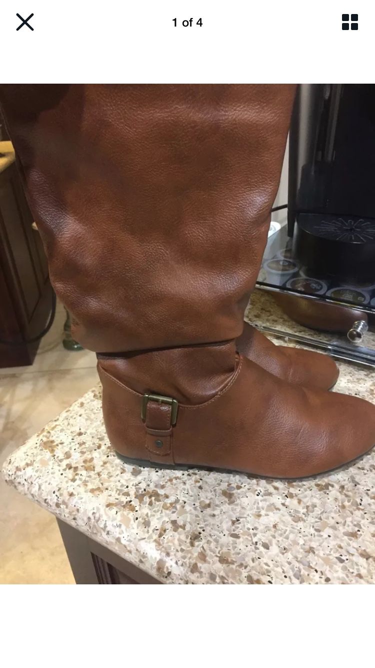 Bamboo Womens Boots Size 8 Brown (Porter Ranch)