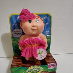 Cabbage Patch Kids Scrubby Time Tiny Newborn Doll 10" Fashion Doubles as a Loofa
