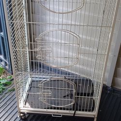 White Ferret Cage