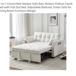 3-in-1 Convertible Sleeper Sofa Bed