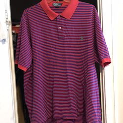 Red and Blue Polo Ralph Lauren Polo Shirt 4x