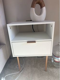 White nightstand