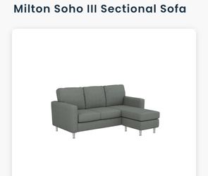 New grey Milton lll soho sectional