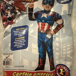 Captain America Costume  Toddler 2 -4