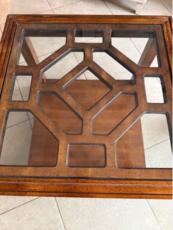 Coffee/End Table w/glass
