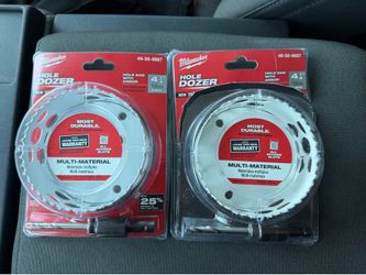 Milwaukee hole saw 4 1/2” $30 each OBO