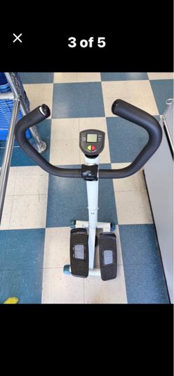 Compact Mini Stepper with Handlebars