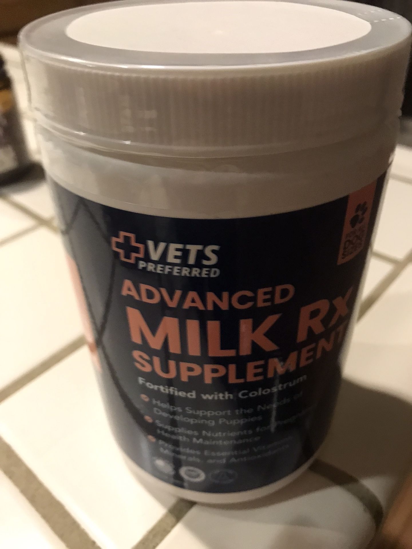 Factory Sealed Brand New Vets Preferred Advanced MILK RX SUPPLEMENT