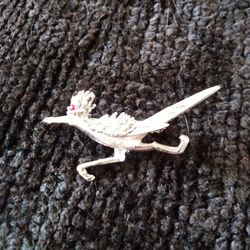 Roadrunner Brooch