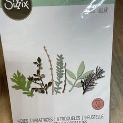 Sizzix 664581 Hidden Leaves Thinlits Die Set
