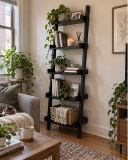 Black Ladder Shelf