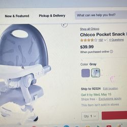 chicco pocket snack booster seat