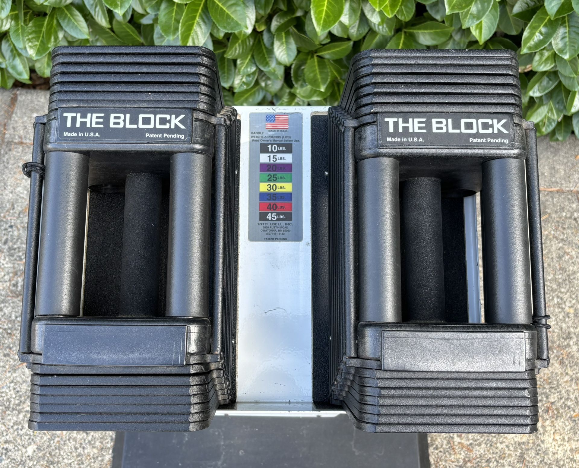 Power block THE BLOCK Adjustable Dumbbells w/Stand