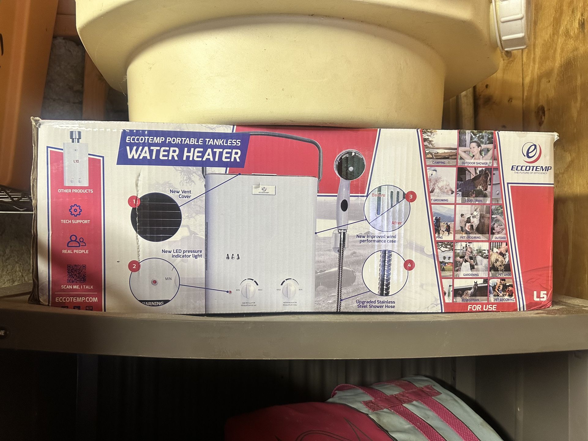 Eccotemp portable tankless water heater