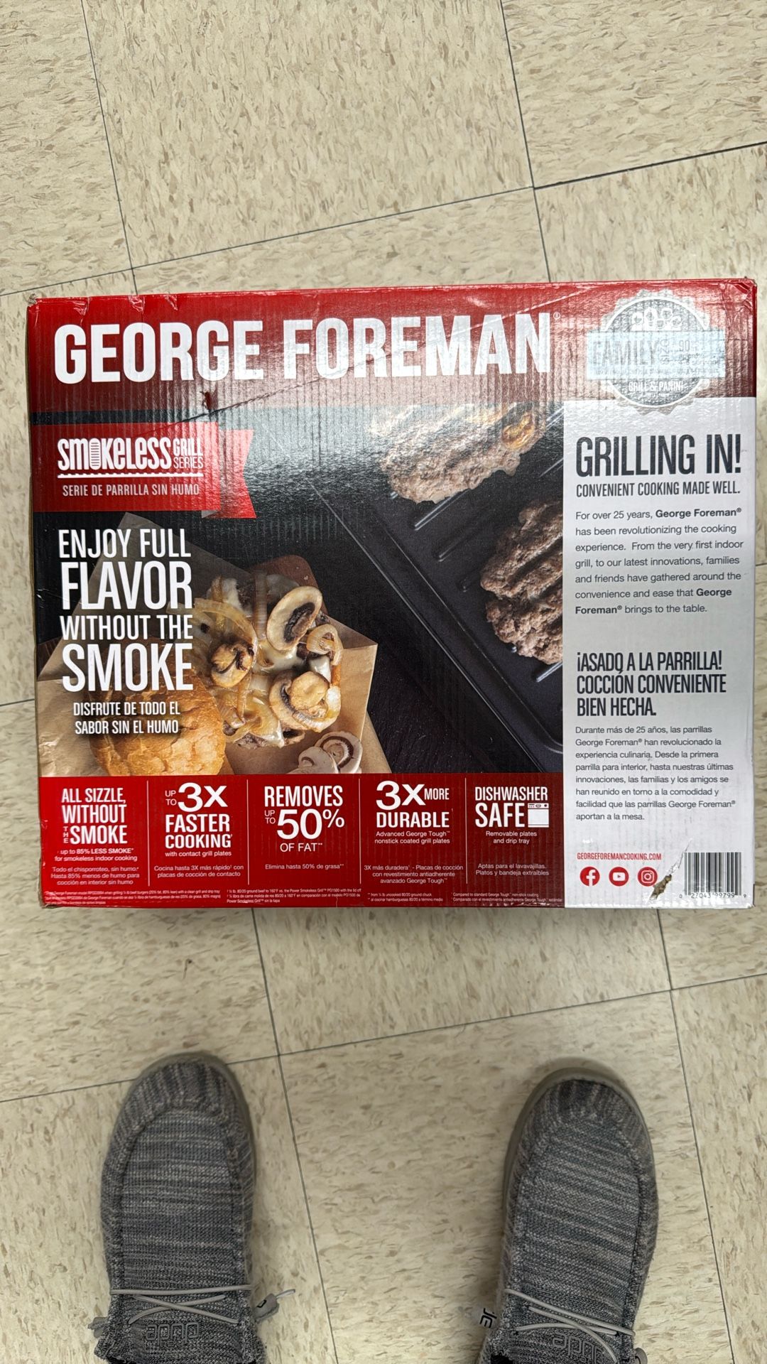 George Foreman Smokeless Grill (Family Size)